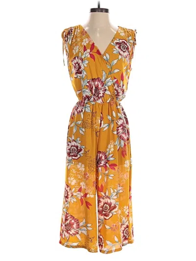 Pre-owned As U Wish Romper In Yellow