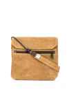 As2ov Flat Shoulder Bag In Brown