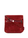 As2ov Flat Shoulder Bag In Red