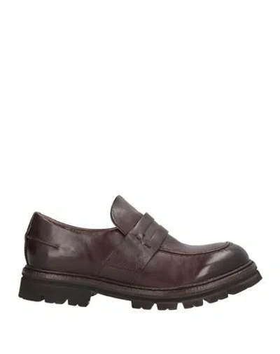As98 A. S.98 Man Loafers Dark Brown Size 6 Leather