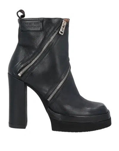 As98 A. S.98 Woman Ankle Boots Black Size 10 Leather