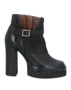 As98 A. S.98 Woman Ankle Boots Black Size 5 Leather In Black