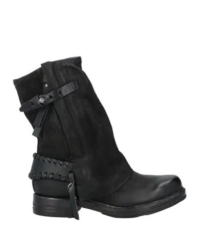 As98 A. S.98 Woman Ankle Boots Black Size 6 Leather