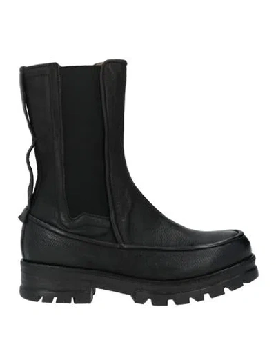 As98 A. S.98 Woman Ankle Boots Black Size 6 Leather In Multi