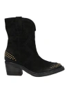 As98 A. S.98 Woman Ankle Boots Black Size 8 Leather