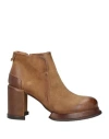 As98 A. S.98 Woman Ankle Boots Sand Size 8 Leather In Beige