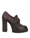 As98 A. S.98 Woman Loafers Plum Size 8 Leather In Purple
