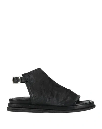 As98 A. S.98 Woman Sandals Black Size 7 Leather