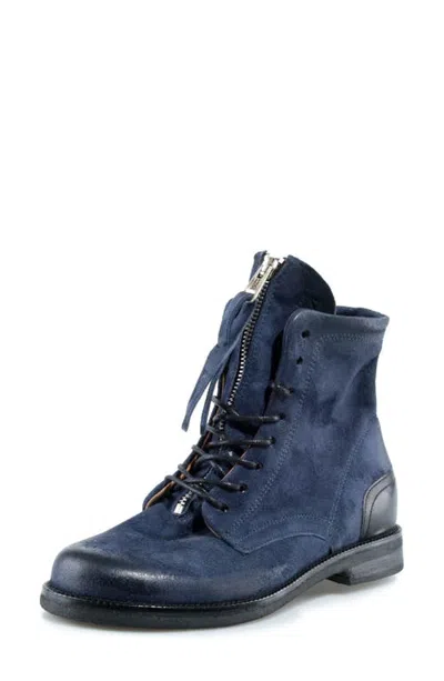 As98 A.s.98 Alf Leather Boot In Blue