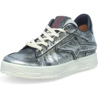 As98 A.s.98 Allen Platform Sneaker In Antique Silver