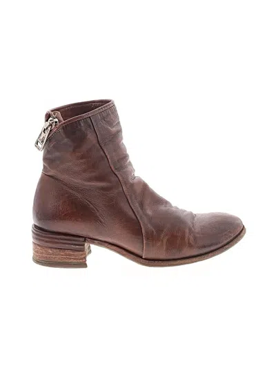 Pre-owned As98 A.s.98 Ankle Boots In Brown