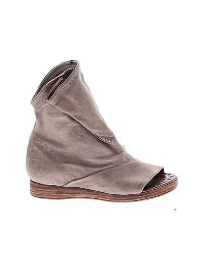 Pre-owned As98 A.s.98 Ankle Boots In Gray