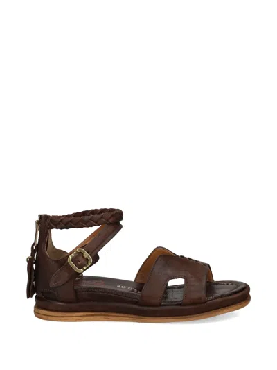 As98 Braided Sandals In Brown