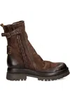 As98 Buckle Braided Boot In Brown