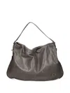As98 Chain-detail Leather Shoulder Bag In Gray