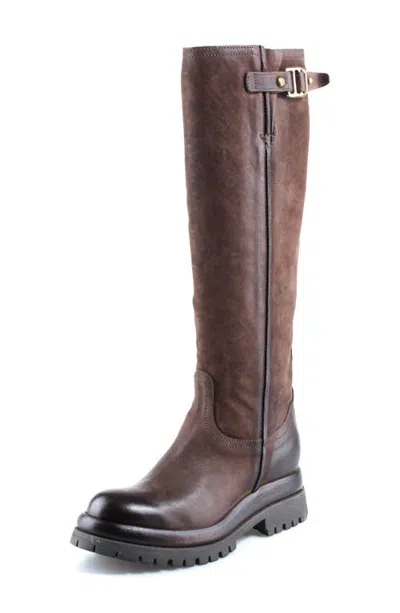 As98 A.s.98 Dirck Leather Knee High Boot In Brown