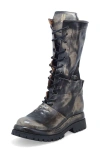 As98 A.s.98 Donovan Distressed Leather Boot In Gray