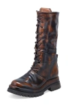 As98 A.s.98 Donovan Distressed Leather Boot In Brown