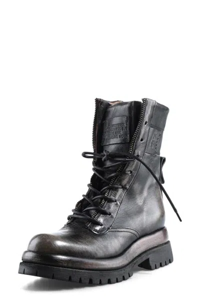 As98 A.s.98 Driver Leather Boot In Distressed Ice