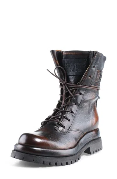 As98 A.s.98 Driver Leather Boot In Distressed Whiskey