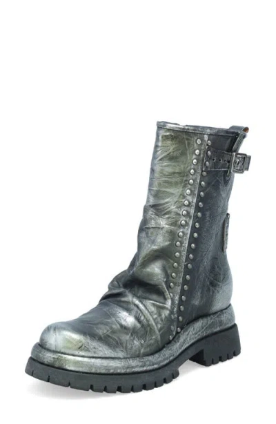 As98 A.s.98 Duke Stud Trim Boot In Silver