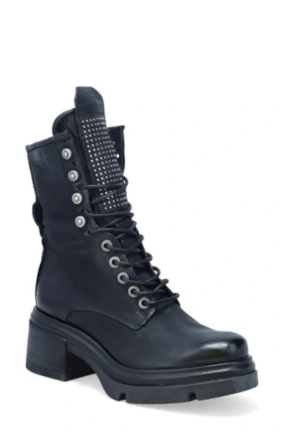 As98 A.s.98 Emper Combat Boot In Black