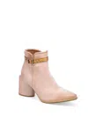 As98 Ender Ankle Boot In Blush In Gold