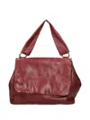 As98 Flap Leather Shoulder Bag In Red