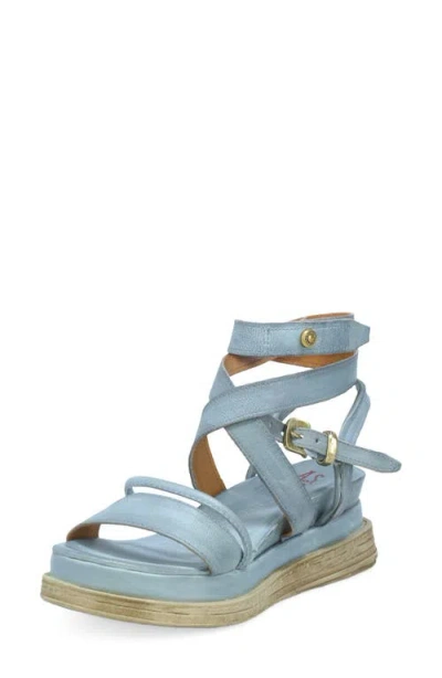 As98 A.s.98 Labo Platform Sandal In Blue
