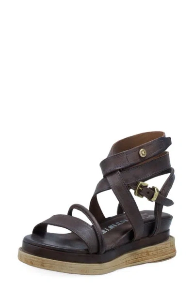 As98 A.s.98 Labo Platform Sandal In Brown