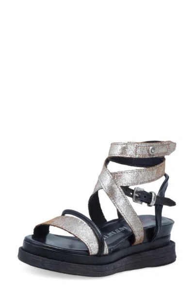 As98 A.s.98 Labo Platform Sandal In Silver