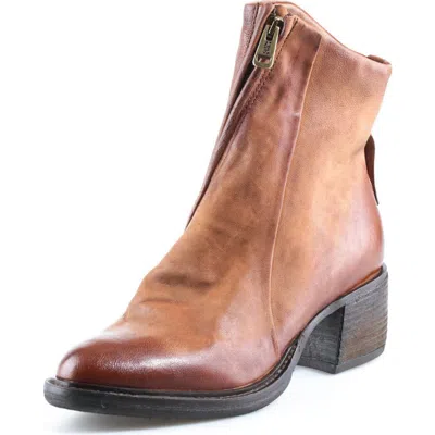 As98 A.s.98 Lawsen Leather Bootie In Brown
