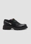 As98 Levi Side Zip Ankle Boot In Black In Black