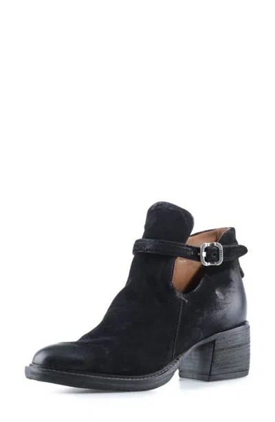 As98 A.s.98 Link Leather Bootie In Black
