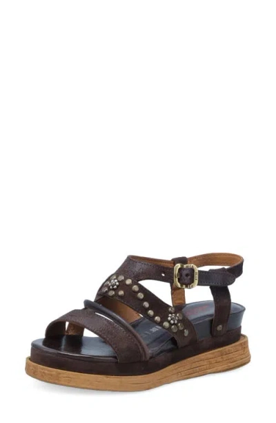 As98 A.s.98 Lowman Platform Sandal In Brown