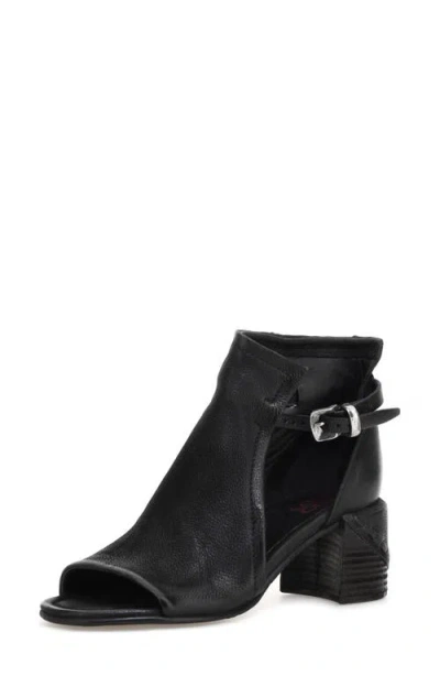 As98 A.s.98 Maxwell Open Toe Bootie In Black