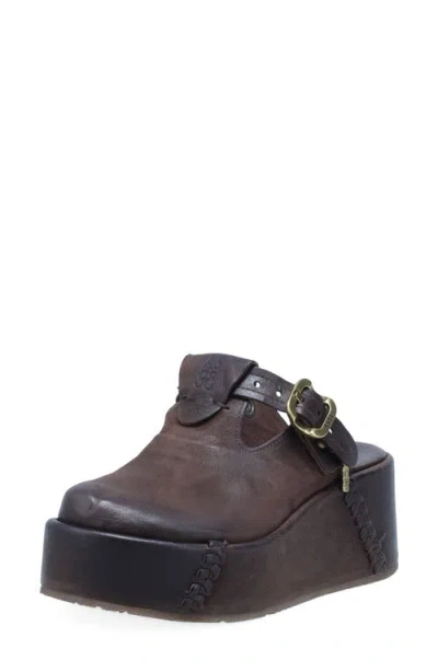 As98 A.s.98 Monroe Platform Clog In Brown