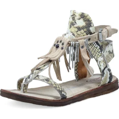 As98 A.s.98 Raleigh Ankle Strap Sandal In Multi