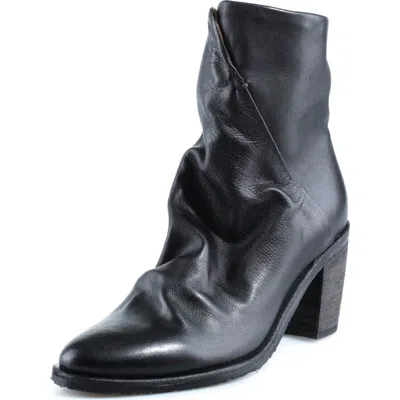 As98 A.s.98 Robert Leather Bootie In Black