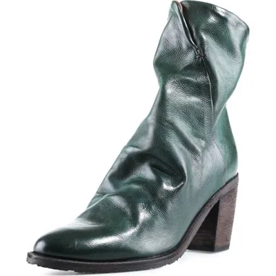 As98 A.s.98 Robert Leather Bootie In Teal