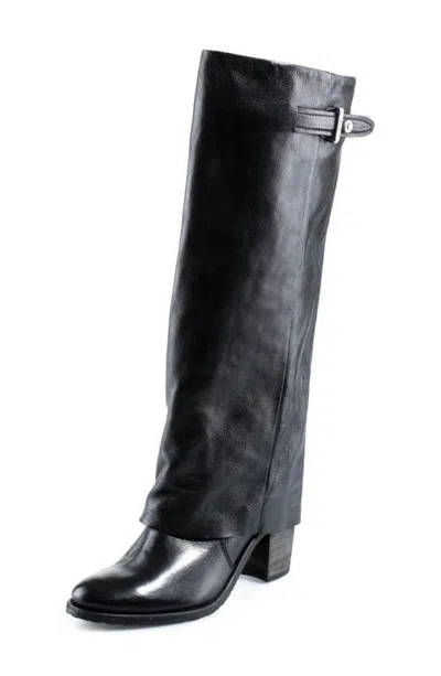 As98 A.s.98 Rolfe Leather Knee High Boot In Black