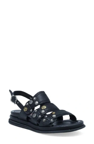 As98 A.s.98 Scotty Slingback Sandal In Black