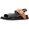 As98 A.s.98 Seger Quarter Strap Sandal In Black
