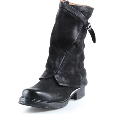 As98 A.s.98 Seth Leather Boot In Black