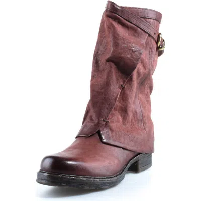 As98 A.s.98 Seth Leather Boot In Burgundy