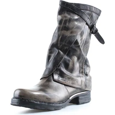 As98 A.s.98 Seth Leather Boot In Distressed Ice