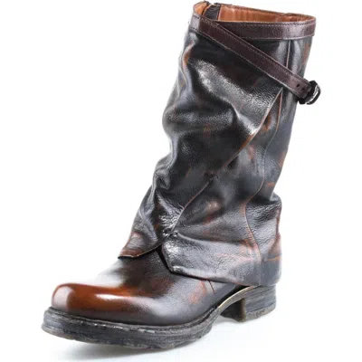 As98 A.s.98 Seth Leather Boot In Distressed Whiskey