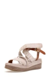As98 A.s.98 Shiloh Studded Wedge Sandal In Bone