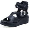 As98 A.s.98 Spaulding Ankle Strap Sandal In Black