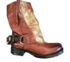 As98 Spencer Buckled Boots In Ginger In Multi